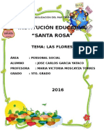 Institución Educativa "Santa Rosa": Tema: Las Flores