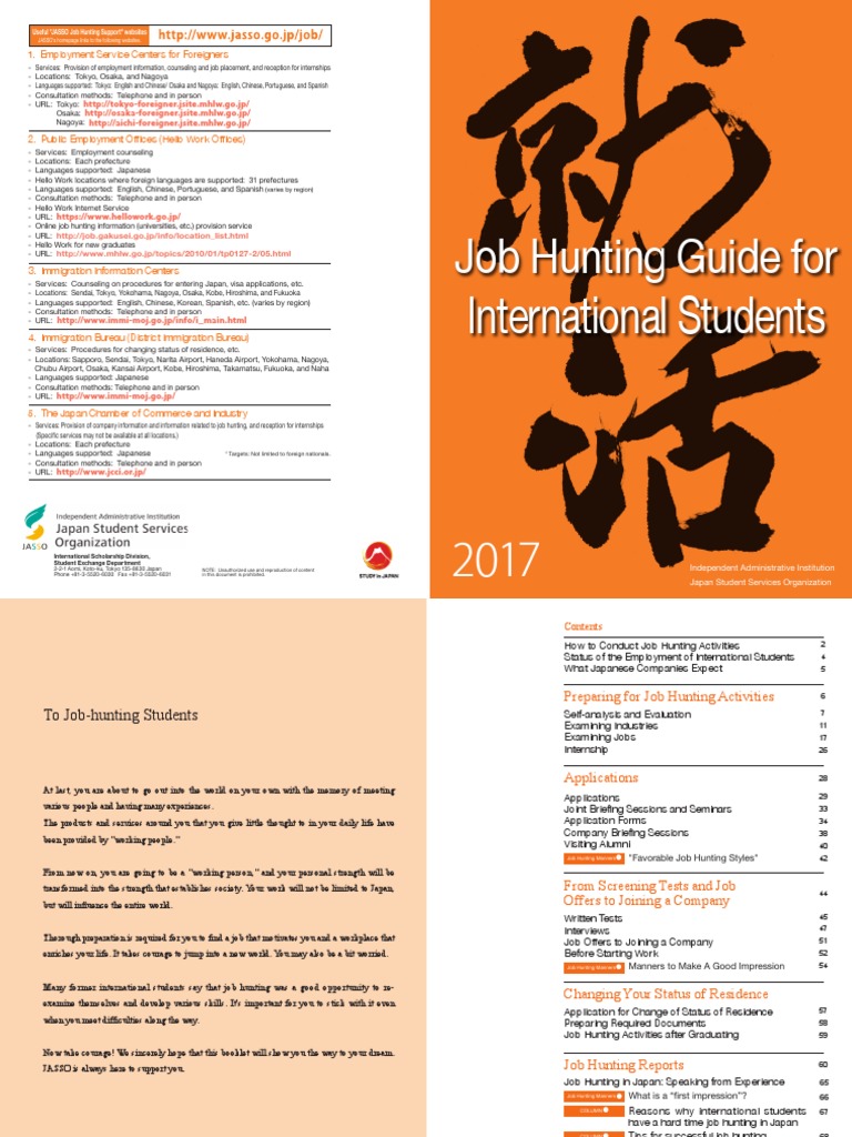 Job Hunting Guide for International Students | PDF | Career & Growth