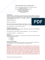 Write Title Using Title Case As Stated Here: Cat301-Researchproposaltemplate-Edited-Ri-Nov2015
