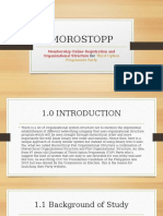 Morostopp: Membership Online Registration and Organizational Structure