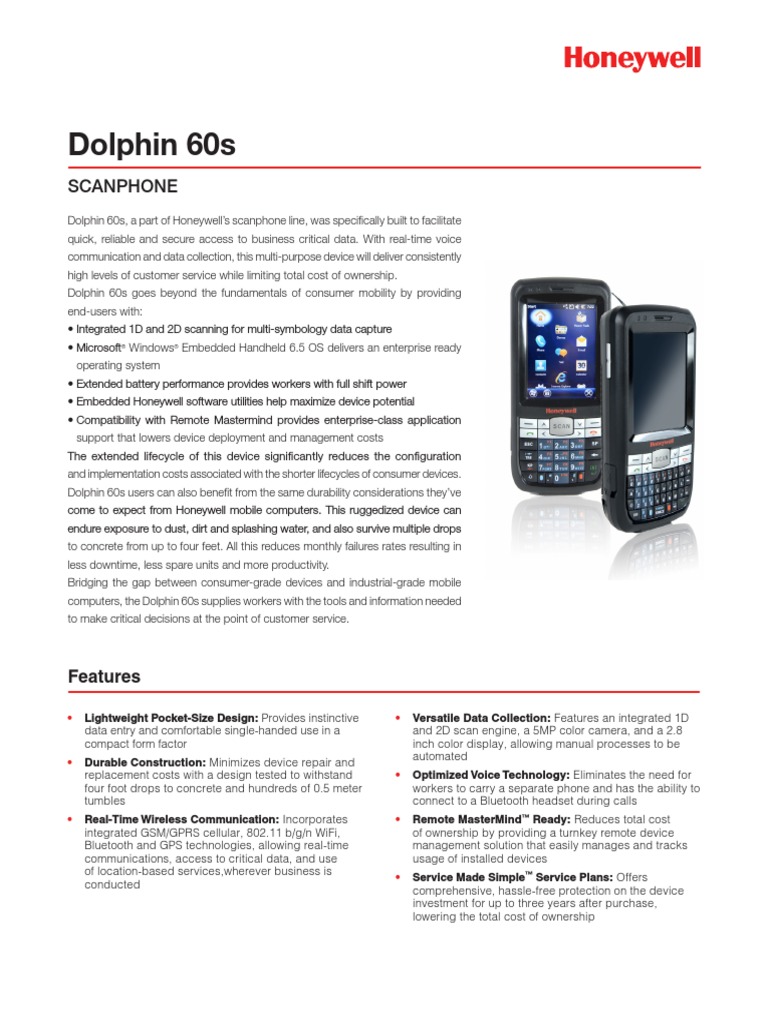 PDA Honeywell Dolphin 60S PDF | PDF