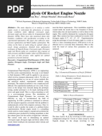 Rocket Engine Nozzle Using 2D Analysis On Ansys PDF