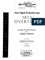 1812 Overture (Tchaikovsky Arr Dackow) - Score With Bowings