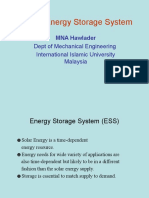 4 Solar Energy Storage System: Dept of Mechanical Engineering International Islamic University Malaysia