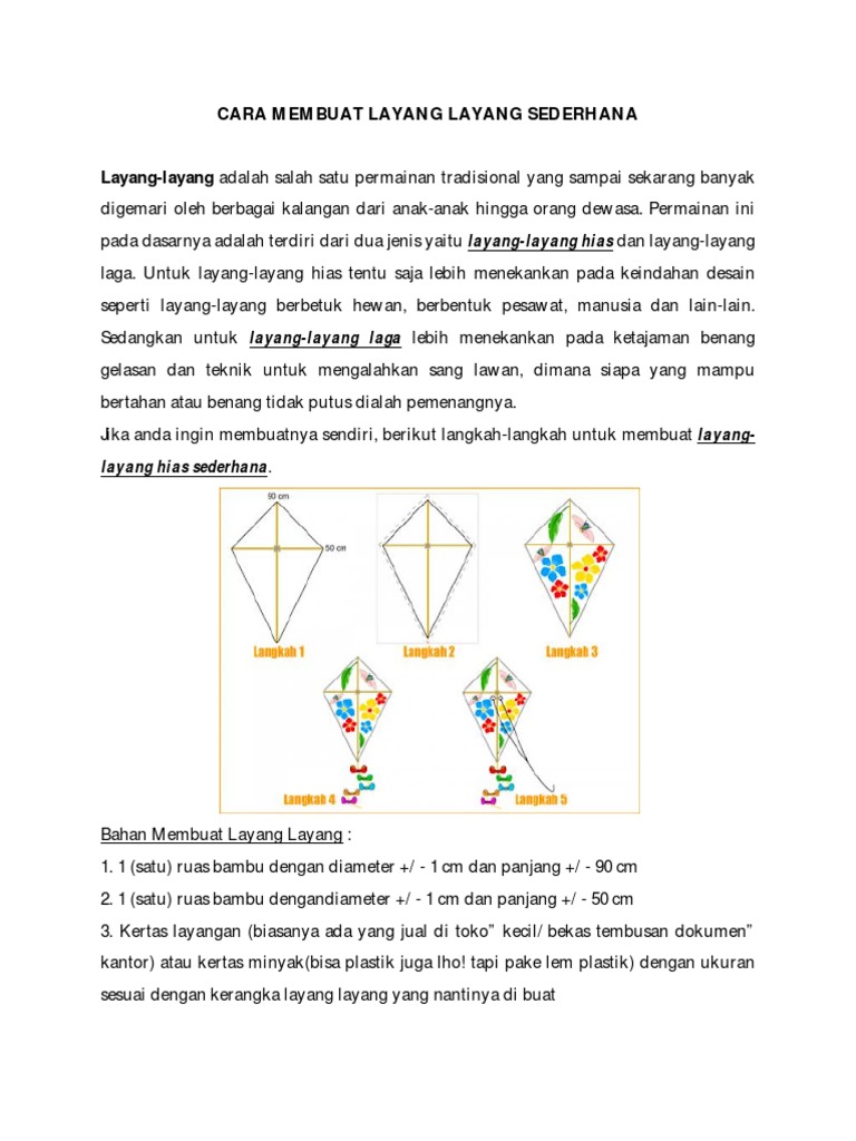 Cara Membuat Layang Layang Pdf Pdf
