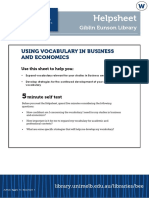 Using Vocabulary in Business and Economics