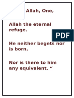 Quotes About the Character of Allah