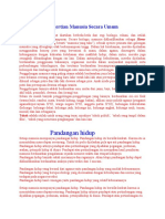 Download Pengertian Manusia Secara Umum by Qomariana SN331133501 doc pdf