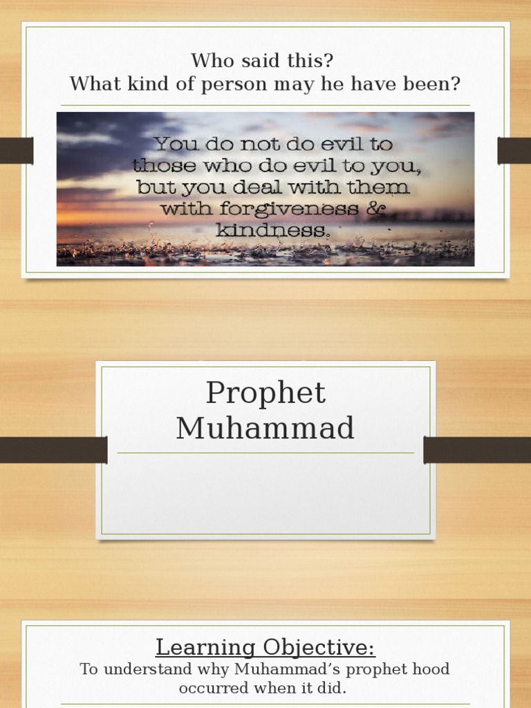 Understanding Prophet Muhammad's Role | PDF | Career & Growth