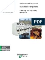 Mcset Sales Argument Earthing Truck (Cmalt) Operation: Medium Voltage Distribution