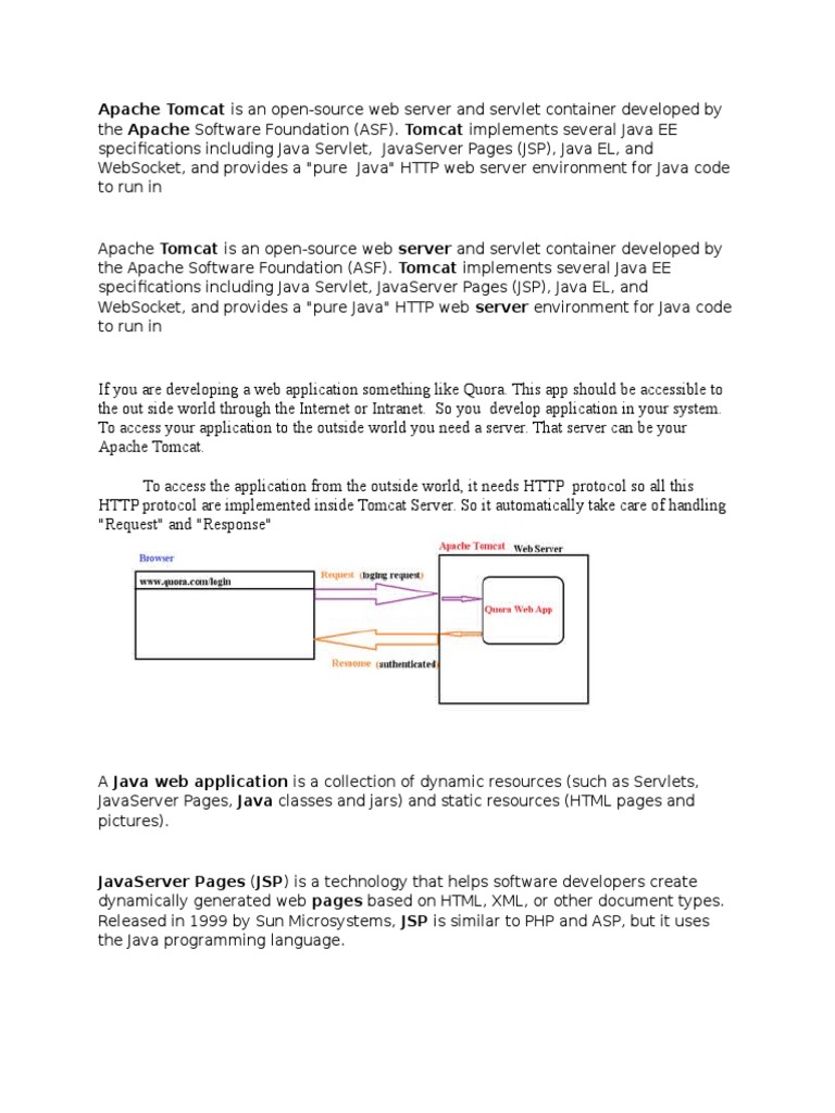 Apache Tomcat: Java Web Server Overview | PDF | Java Server Pages ...