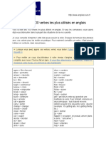 Les 100 Verbes Les Plus Utilises en Anglais PDF