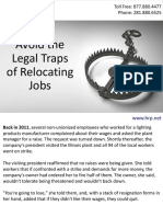 Avoid the Legal Traps of Relocating Jobs