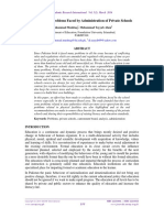 To Study The Problems Faced by Administration of Private Schools PDF