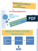 Tugas 6, Ekonomi Manajerial, Teori Produksi, PPT