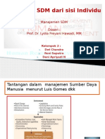 Tantangan SDM Dari Sisi Individu