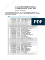 Pengumuman Hasil Seleksi Berkas Beasiswa BidikMisi UMS Tahun 2016 - Revisi PDF