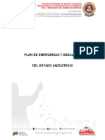 Plan de Emergencias y Desalojo Del Estado Anzoategui