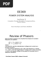 Power System Analysis: Complex Power, Reactive Compensation, Three Phase