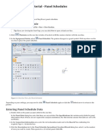 Tutorial - Panel Schedules