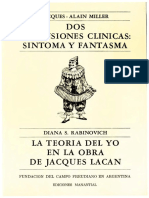 Miller, J-A (2007) Dos dimensiones clínicas, Sintoma y Fantasma.pdf