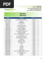 Ericsson For Sale From Powerstorm 4SR01241237