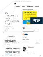 RAC MANUAL _ B- TECH _ MECHANICAL _ KUK _ Mechanical Guru's.pdf