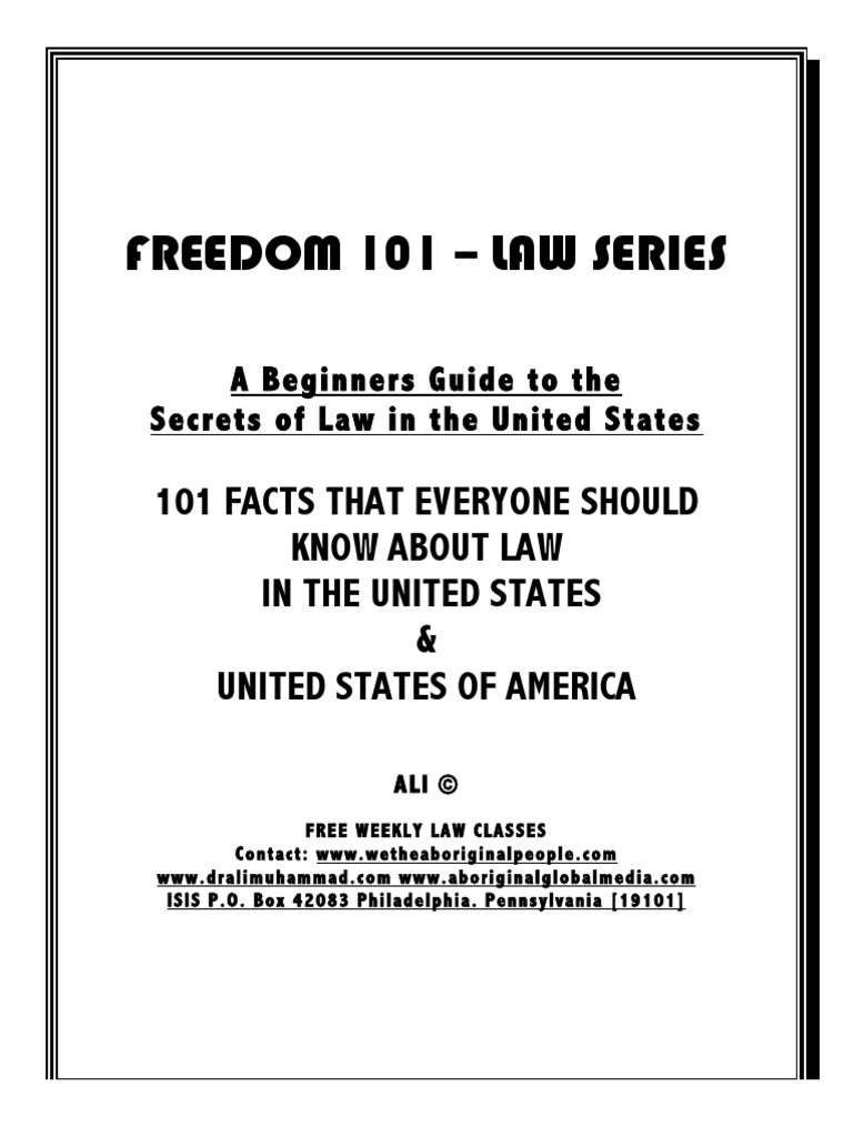 Freedom 101 Beginners Pdf United States Constitution Government