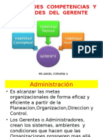 Administración y Habilidades Del Gerente