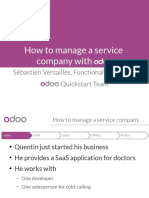 How To Manage A Service Company With Odoo: Sébastien Versailles, Functional Consultant Quickstart Team