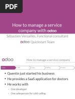 How To Manage A Service Company With Odoo: Sébastien Versailles, Functional Consultant Quickstart Team