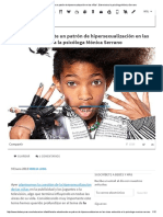 Existe Actualmente Un Patrón de Hipersexualización en Las Niñas - PDF