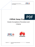 Swap Cluster Acceptance Procedure and Criteria For CMpak Swap Project - 0505