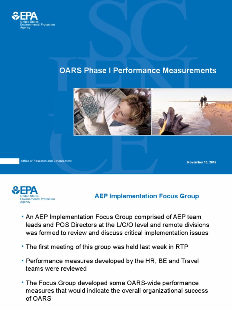 OARS Phase I Performance Measurements: Office of Research and ...