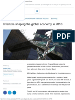 6 Factors Shaping The Global Economy in 2016 World Economic Forum