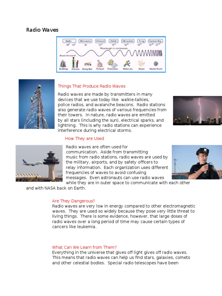 An Informative Exploration of Radio Waves, Microwaves, Infrared