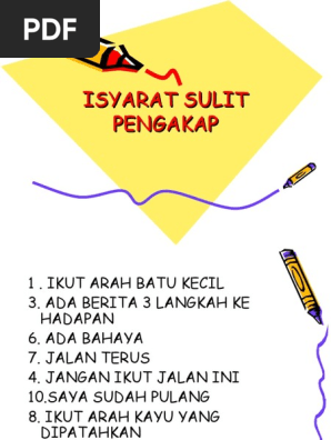 Isyarat Sulit Pengakap Pdf