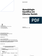 DEMO Pedro. Metodologia Científica em Siências Sociais PDF