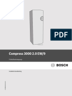Bosch Compress 3000 2.0 EW9 Frånluftvärmepump Installatörshandledning
