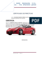 Certificado de Practicas