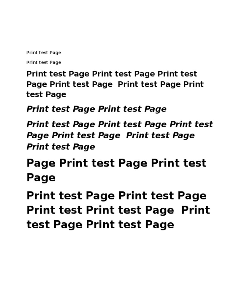 Page Print Test Page Print Test Print Test Page Print Test Page Print ...