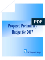 Preliminary 2017 Budget Presentation November 14th