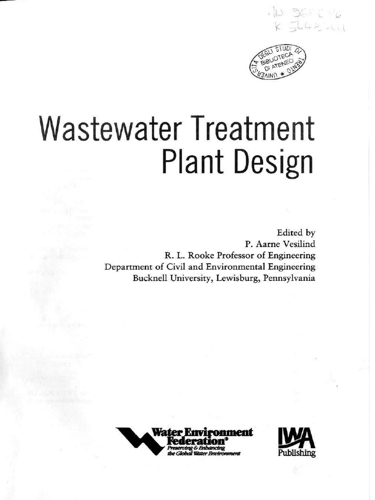 Wastewater Treatment Plant Design Guide | PDF | Membrane | Sewage Treatment