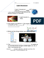 Light Worksheet