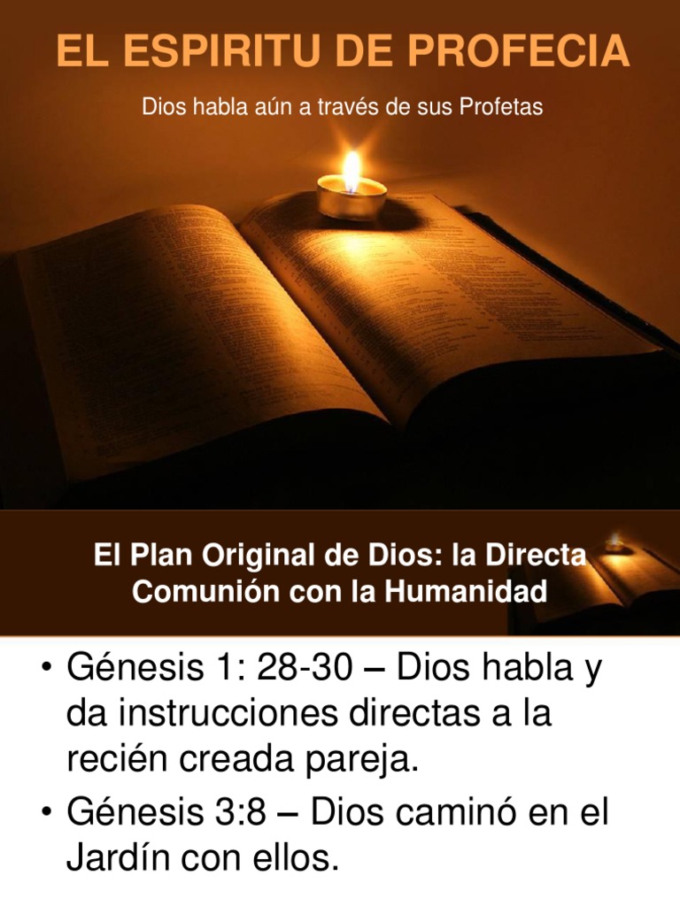 El Espiritu de Profecia 1 Profeta Profecía