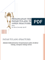 Penanganan Terkini Patah Tulang Terbuka (Open Fracture) : Oleh: Dr. Broto Suwadji, SP - OT