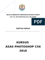 Kertas Kerja Kursus Asas Photoshop Cs6