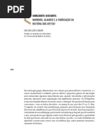 Warburg Glauber e a Fabricação Da História Dos Afetos