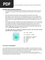 Archimedes Principle