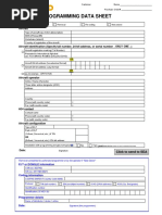 Kannad Programming Sheet